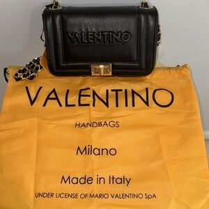Valentino by Mario Valentino Beatriz Embossed Genuine Leather Bag